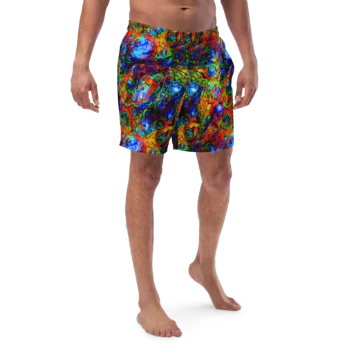 Hypercolor Tangle on a Swim Trunks