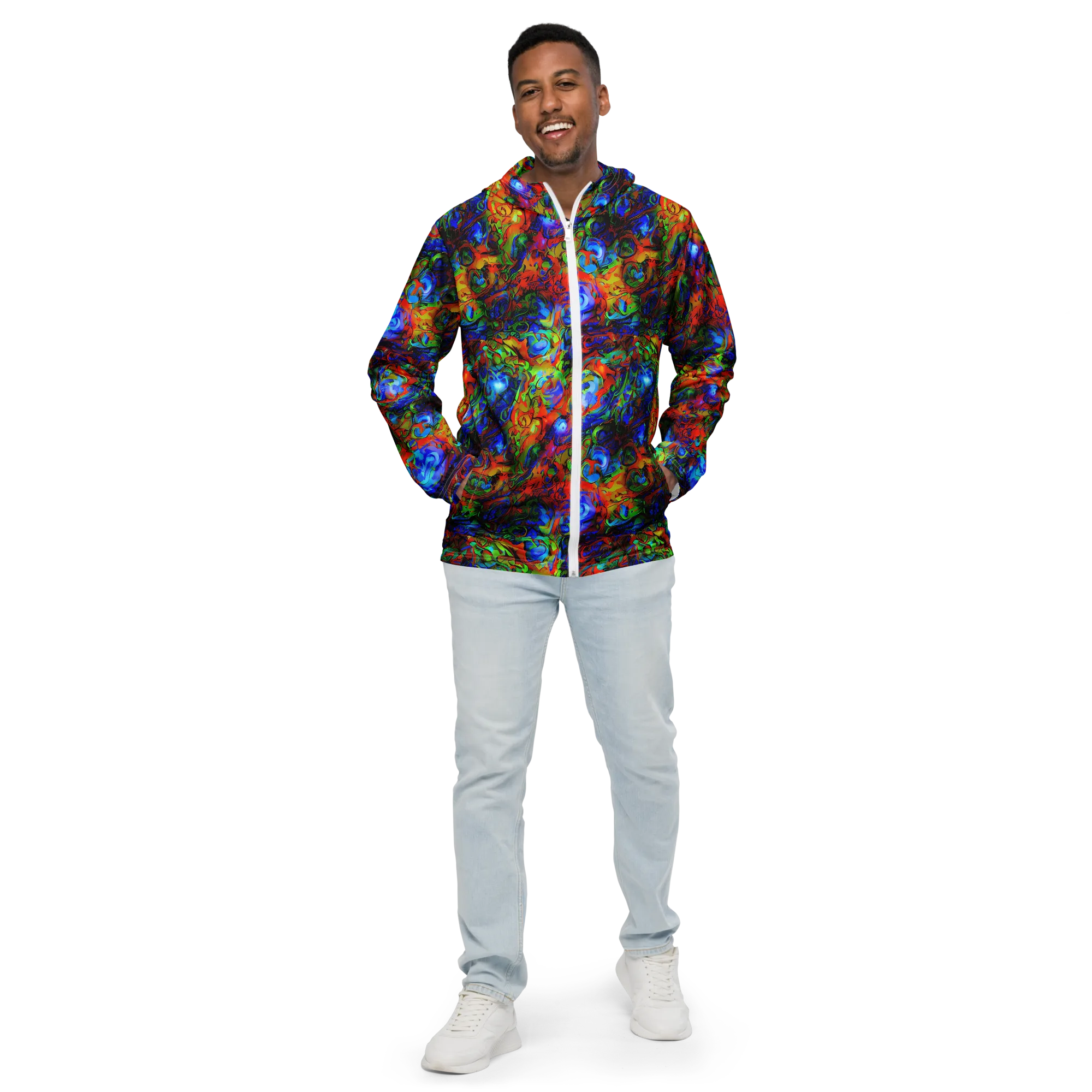 Hypercolor Tangle on Men's Windbreaker — Front