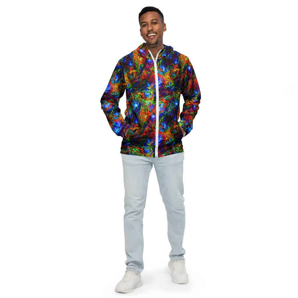 Hypercolor Tangle on Men's Windbreaker — Front