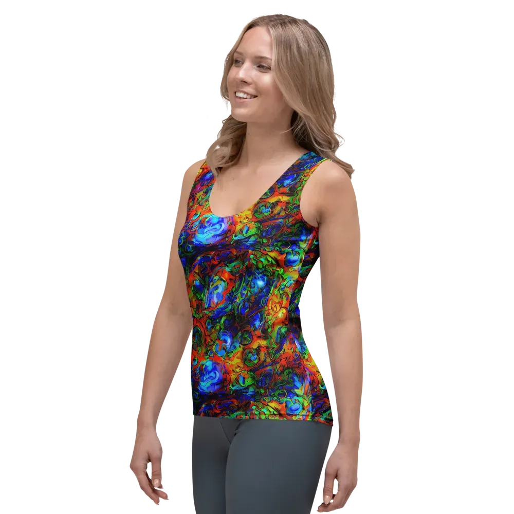 Hypercolor Tangle on Women's Tank Top — Left Front
