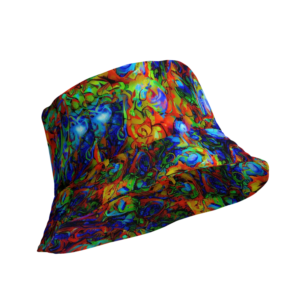 Hypercolor Tangle on Reversible Bucket Hat — Product details Outside