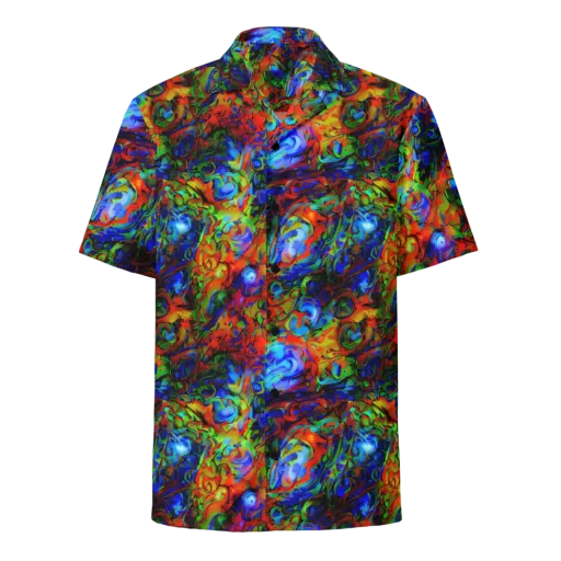 Hypercolor Tangle on a Button Shirt
