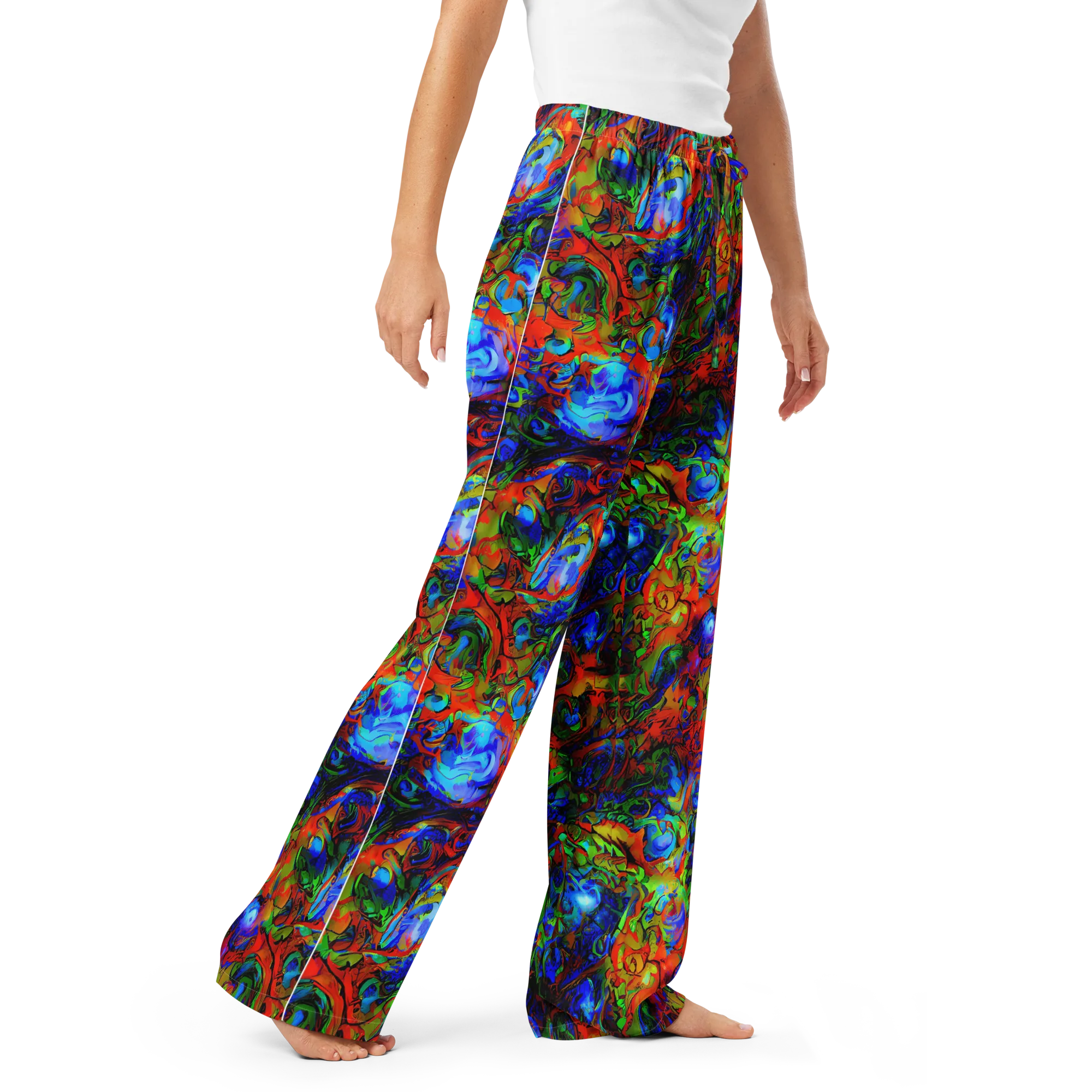 Hypercolor Tangle on Women's Pajama Pants — Right Front