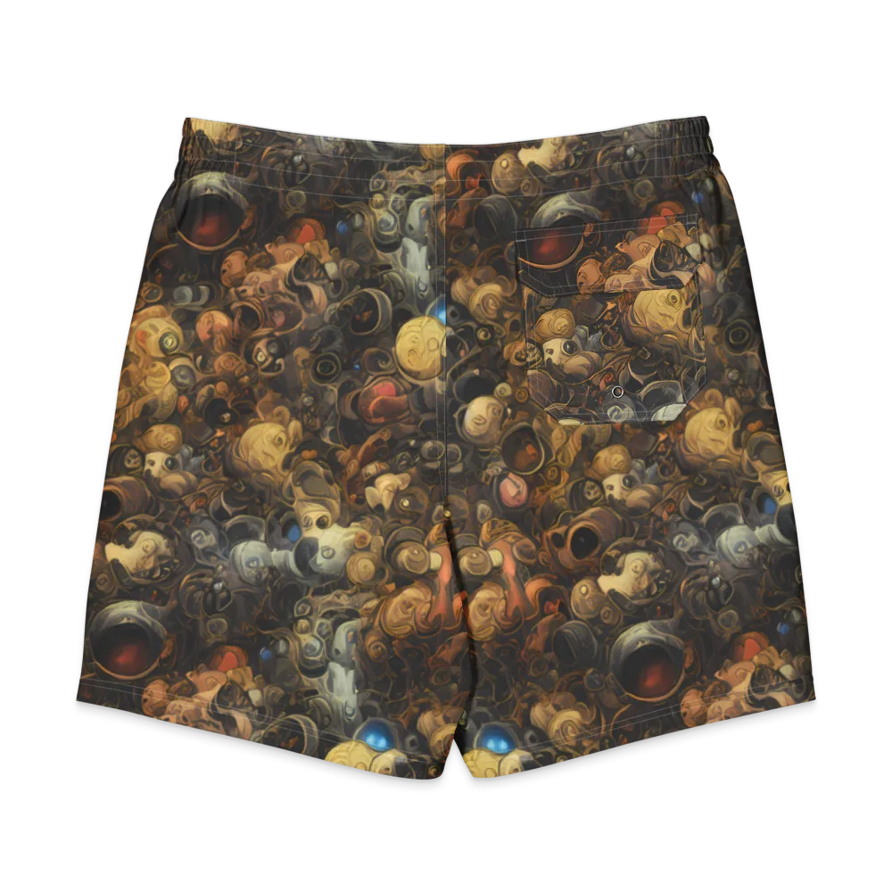 Molten Menagerie on Men's Board Shorts — Back