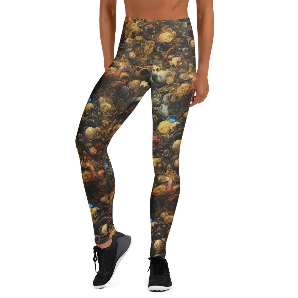 Molten Menagerie on Yoga Leggings — Front