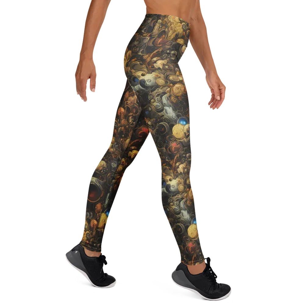 Molten Menagerie on Yoga Leggings — Right