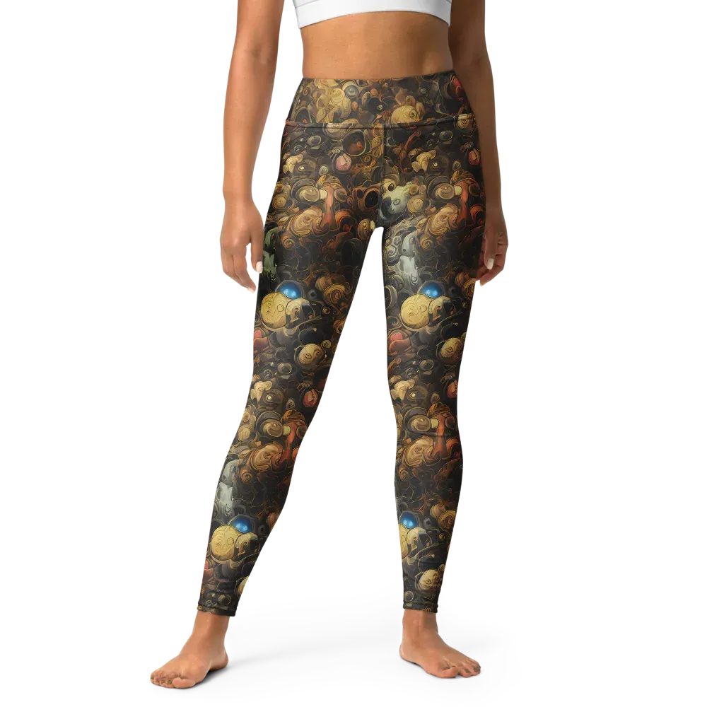 Molten Menagerie on Yoga Leggings — Front