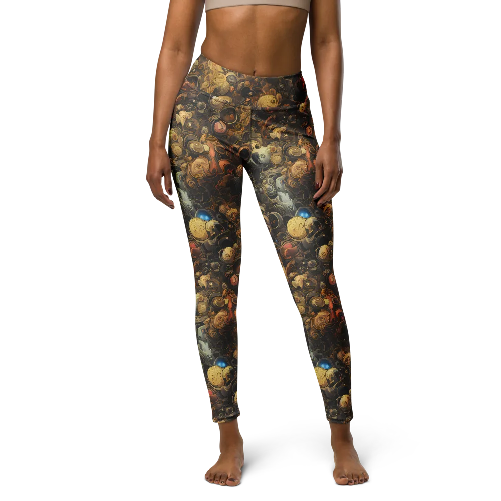 Molten Menagerie on Yoga Leggings — Front