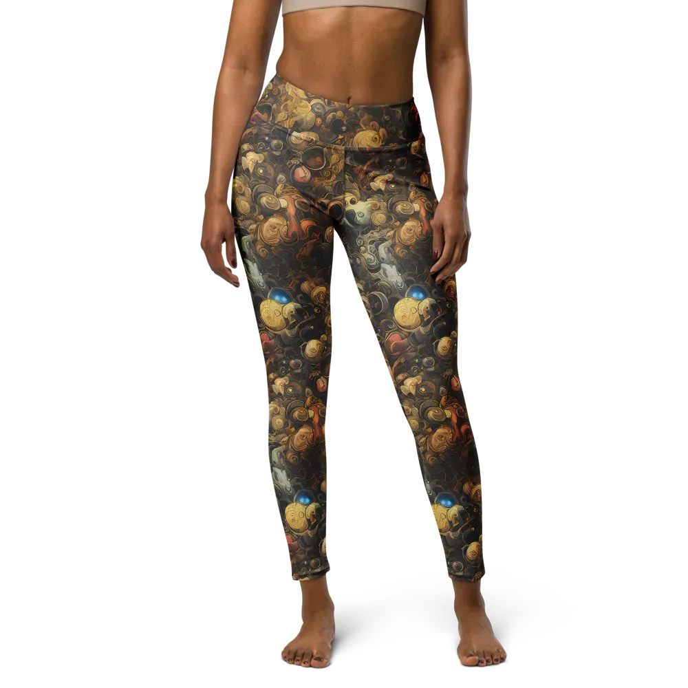 Molten Menagerie on Yoga Leggings — Front
