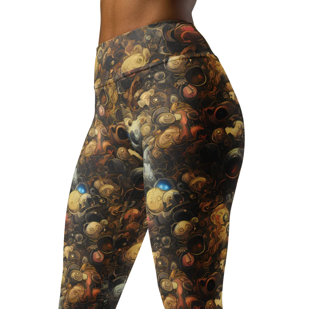 Molten Menagerie on Yoga Leggings — Left Front