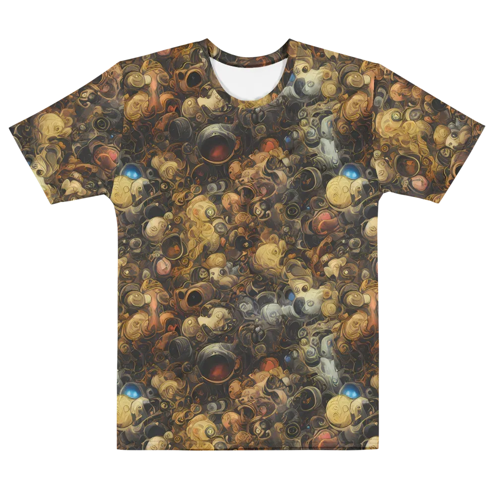 Molten Menagerie on Men's Cotton Crew Neck T-Shirt — Front