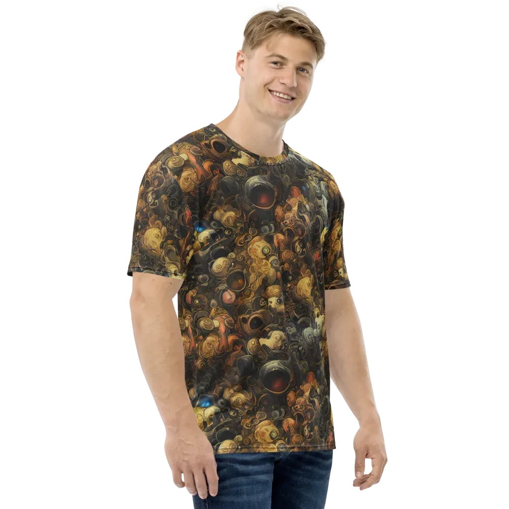 Molten Menagerie on Men's Crew Neck T-Shirt — Right