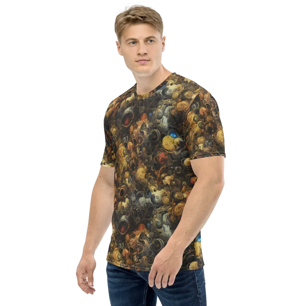 Molten Menagerie on Men's Crew Neck T-Shirt — Left