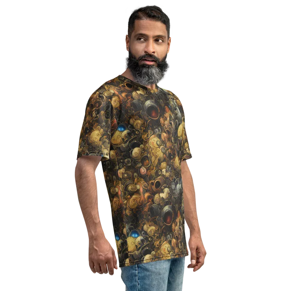 Molten Menagerie on Men's Crew Neck T-Shirt — Right