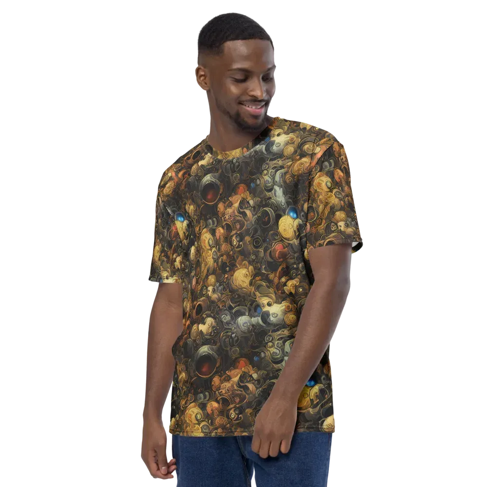 Molten Menagerie on Men's Crew Neck T-Shirt — Left