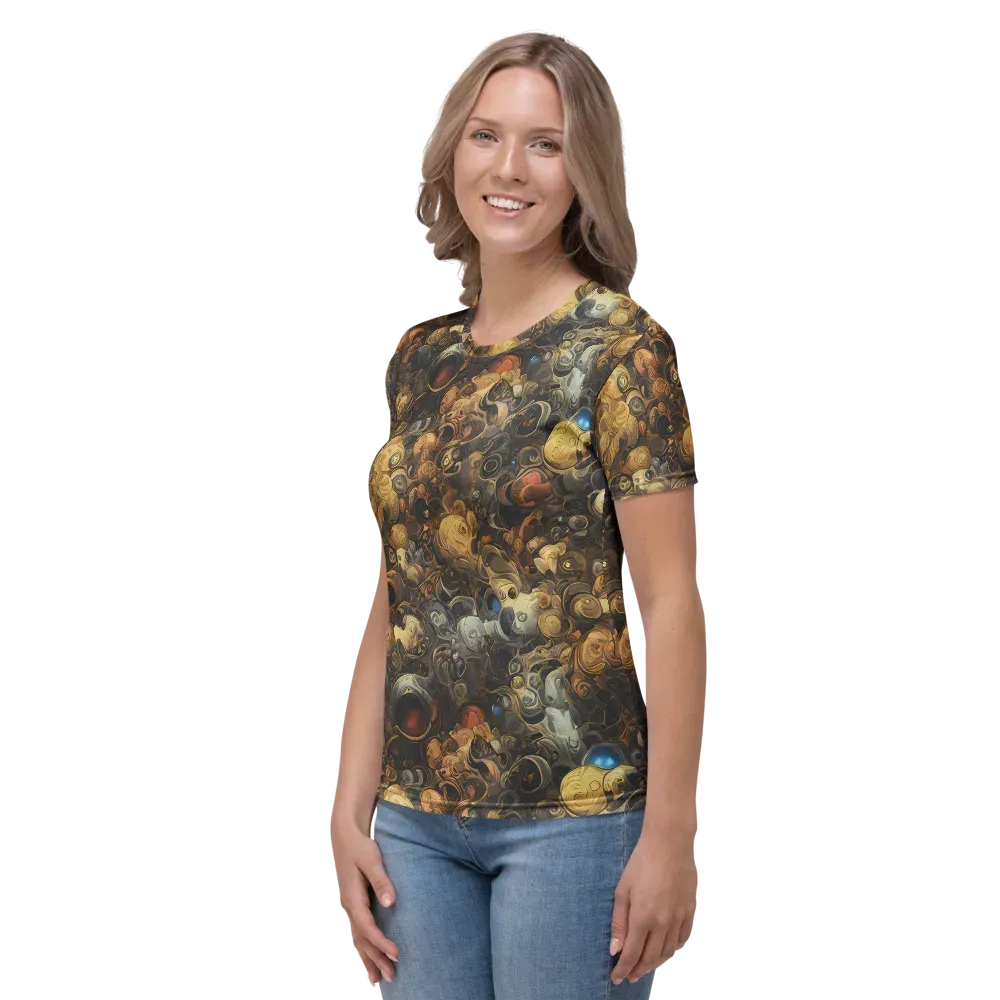 Molten Menagerie on Women's Crew Neck T-Shirt — Left