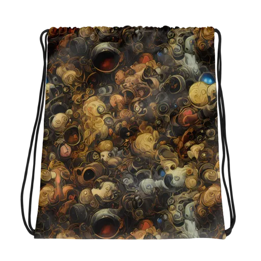 Molten Menagerie on a Drawstring Bag
