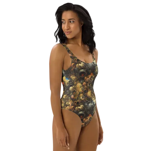 Molten Menagerie on a One-Piece Swimsuit