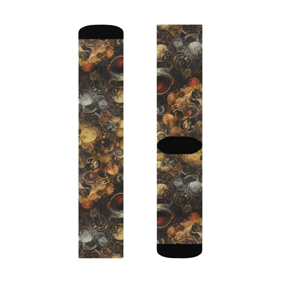 Molten Menagerie on Socks — Left Sock