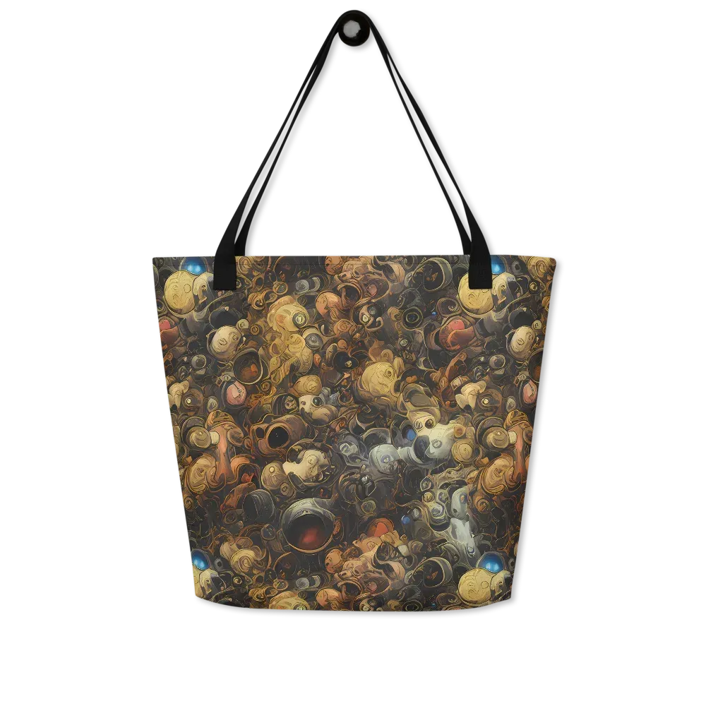 Molten Menagerie on Large Tote Bag W/ Pocket — Front