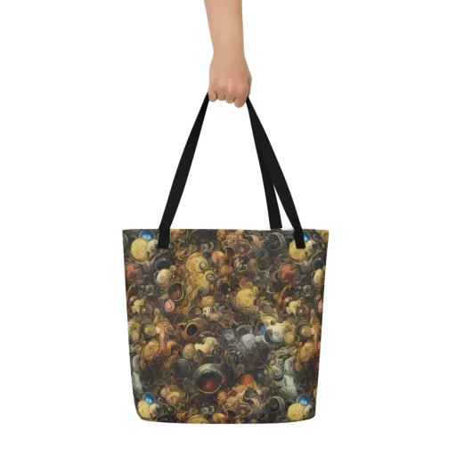 Molten Menagerie on a Large Tote Bag W/ Pocket