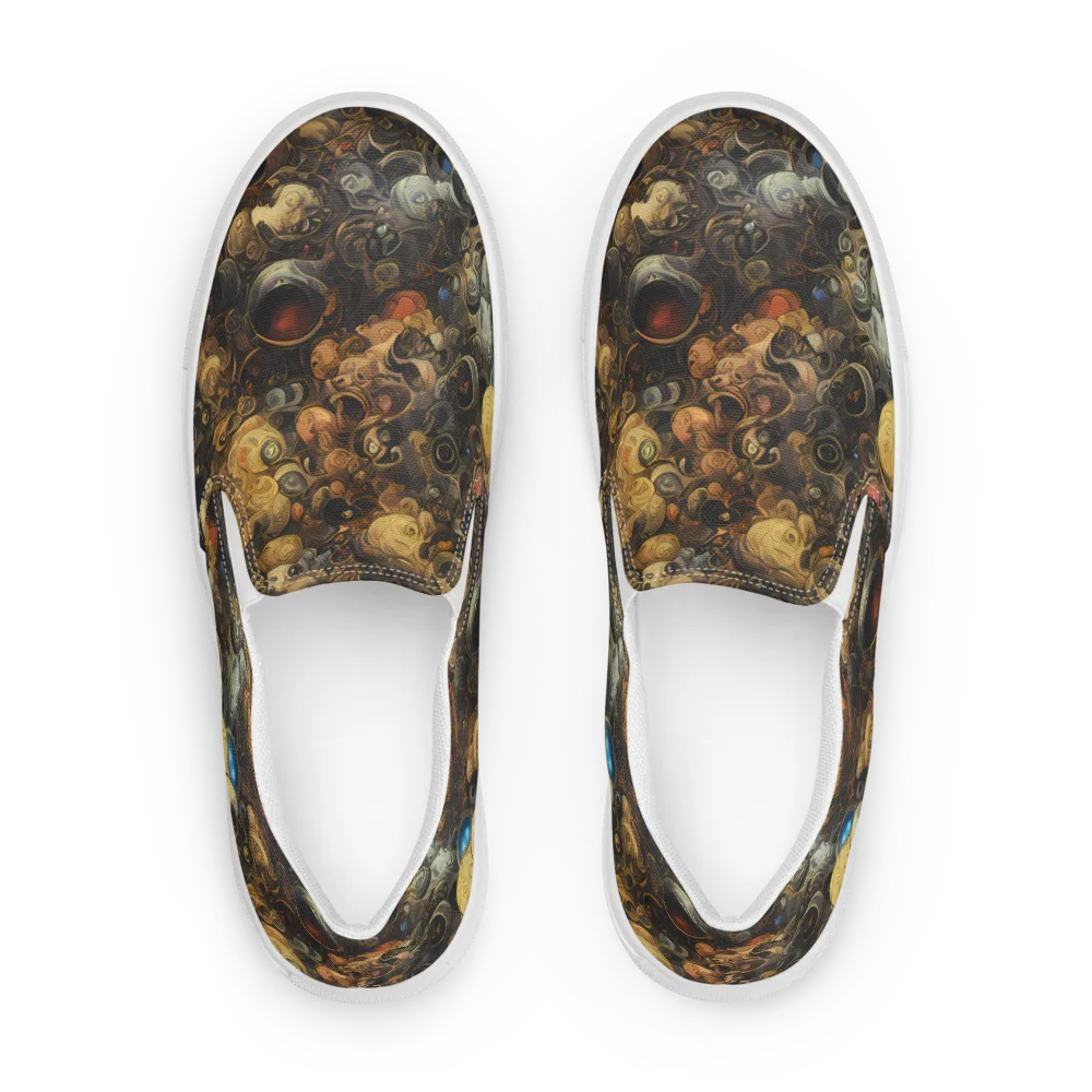 Molten Menagerie on Women's Slip-On Canvas Shoes — Front