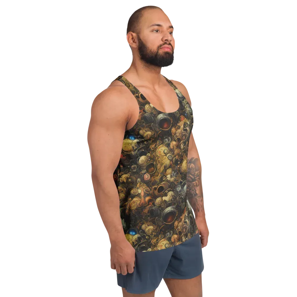Molten Menagerie on Men's Tank Top — Right Front