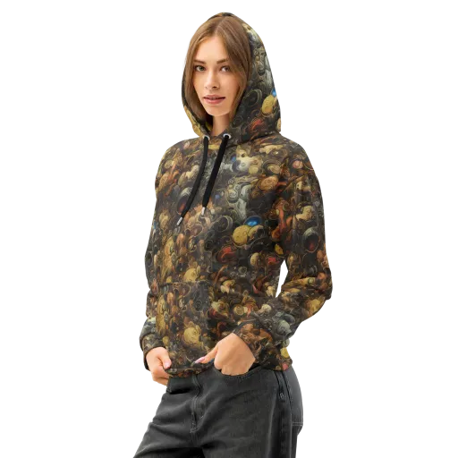 Molten Menagerie on a Cotton Hoodie