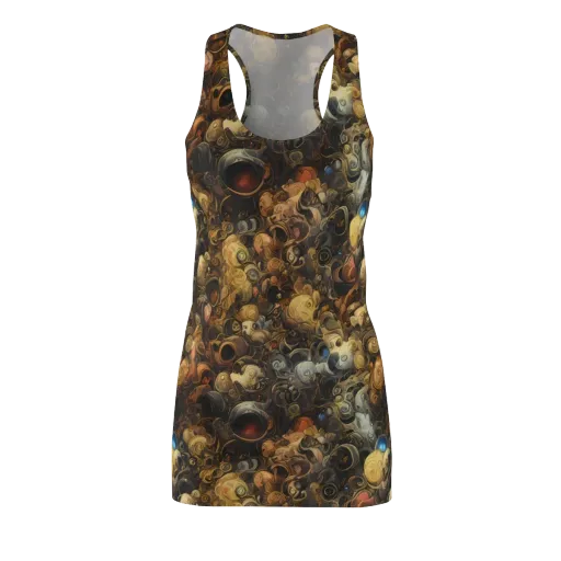 Molten Menagerie on a Racerback Dress