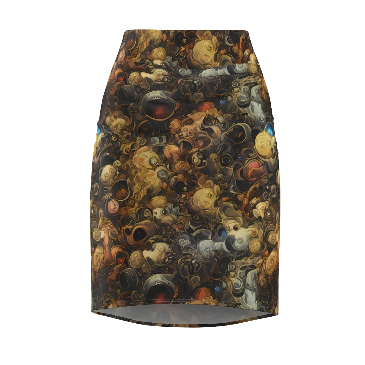 Molten Menagerie on Pencil Skirt — Front