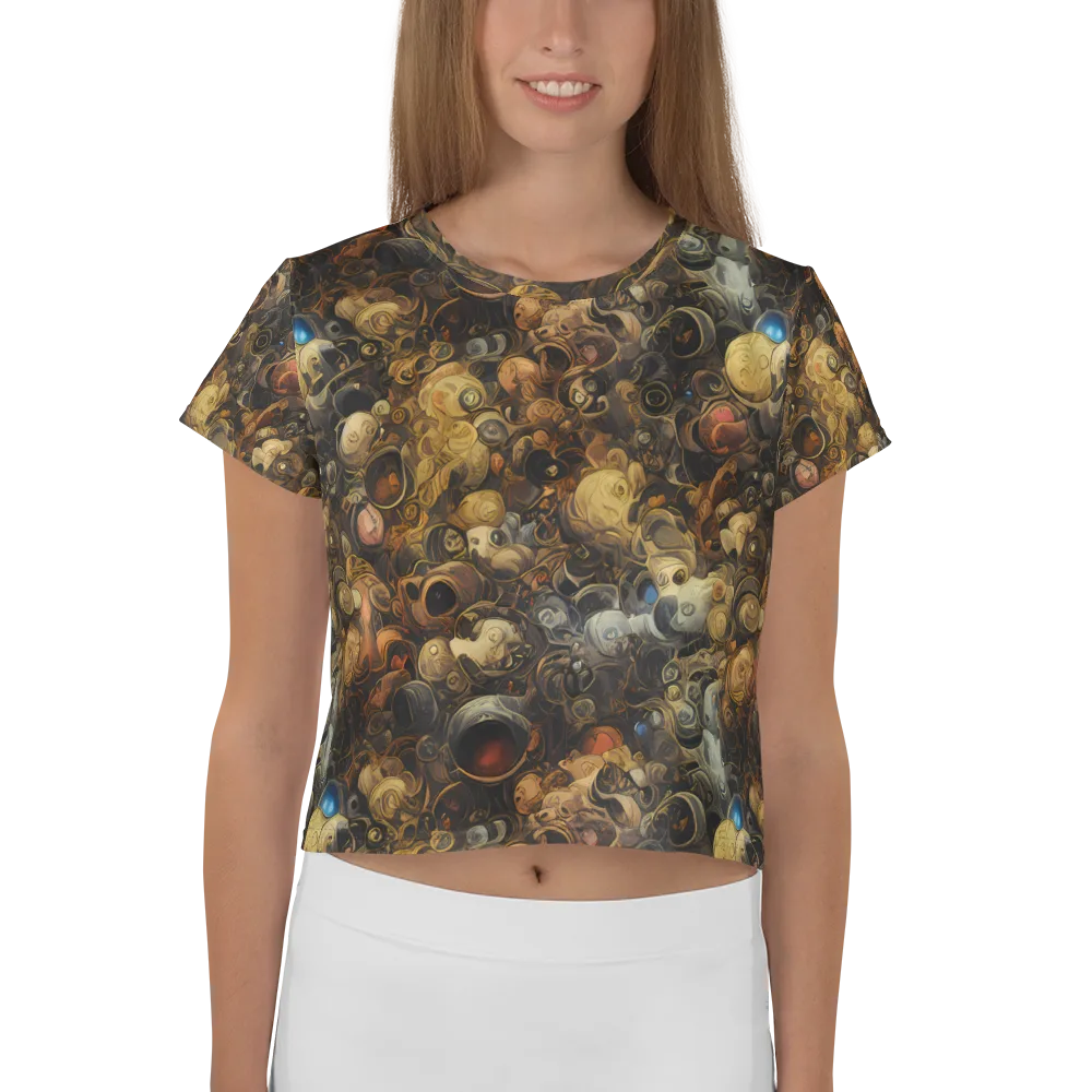 Molten Menagerie on Crop Tee — Front