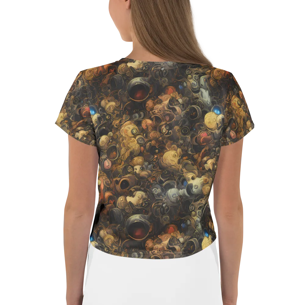 Molten Menagerie on Crop Tee — Back