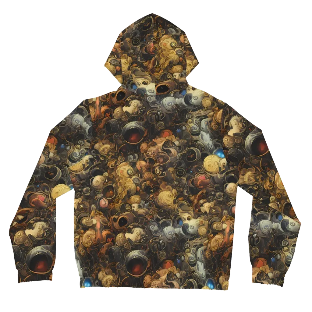 Molten Menagerie on Women's Full-Zip Hoodie — Back