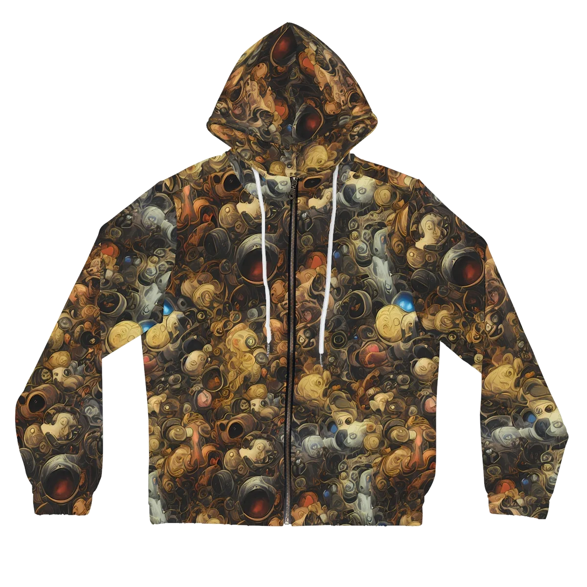 Molten Menagerie on Women's Full-Zip Hoodie — Front
