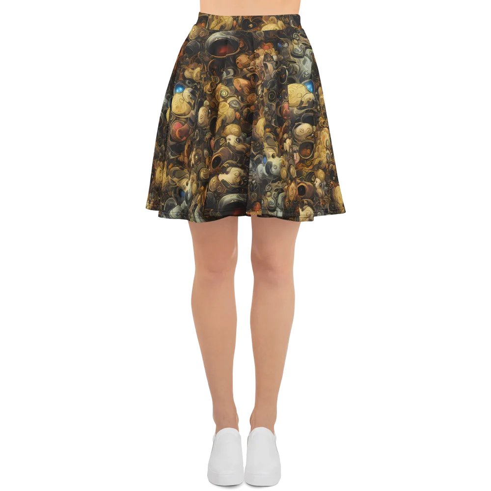 Molten Menagerie on Skater Skirt — Front
