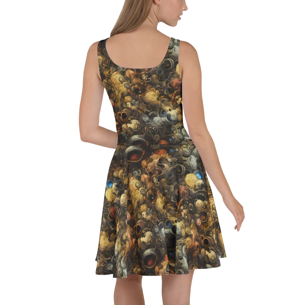 Molten Menagerie on Skater Dress — Back