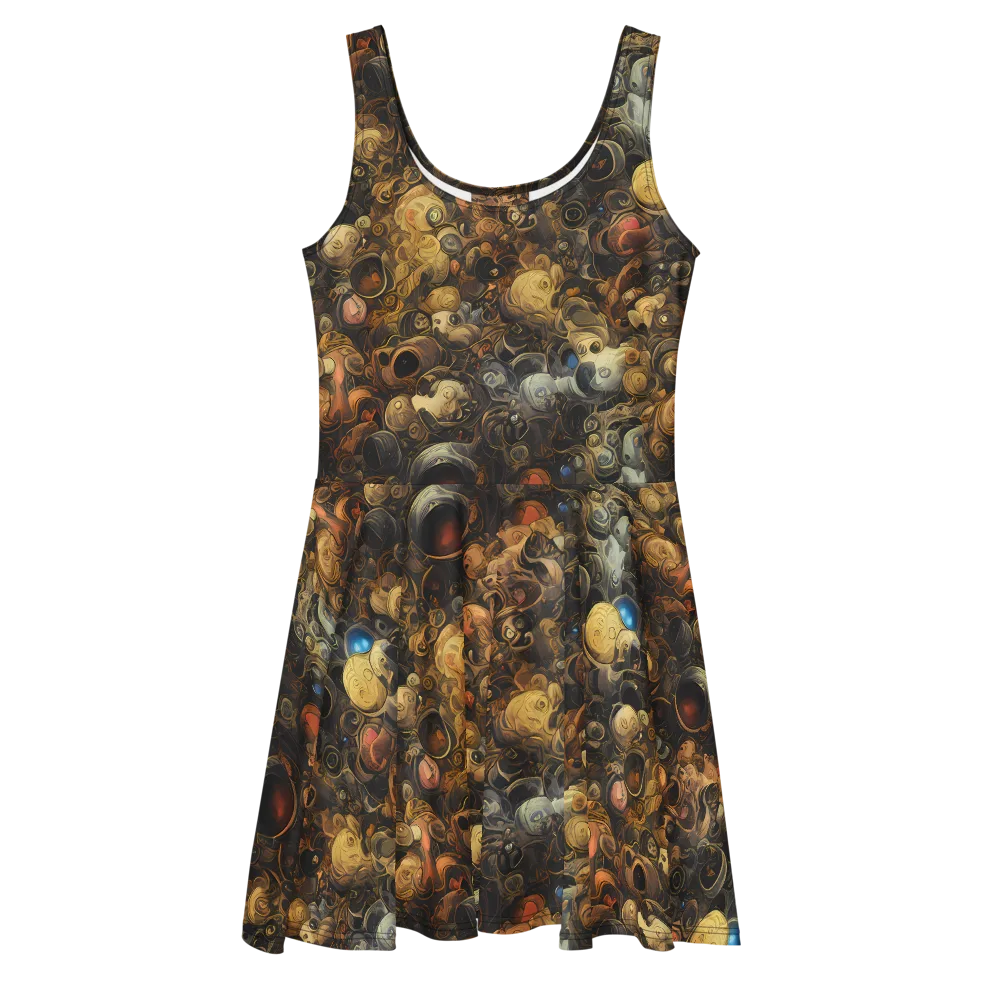 Molten Menagerie on Skater Dress — Front