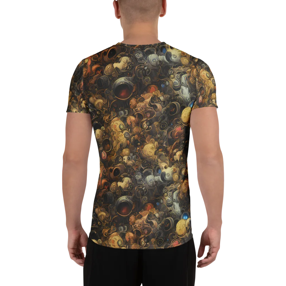 Molten Menagerie on Men's Athletic T-Shirt — Back