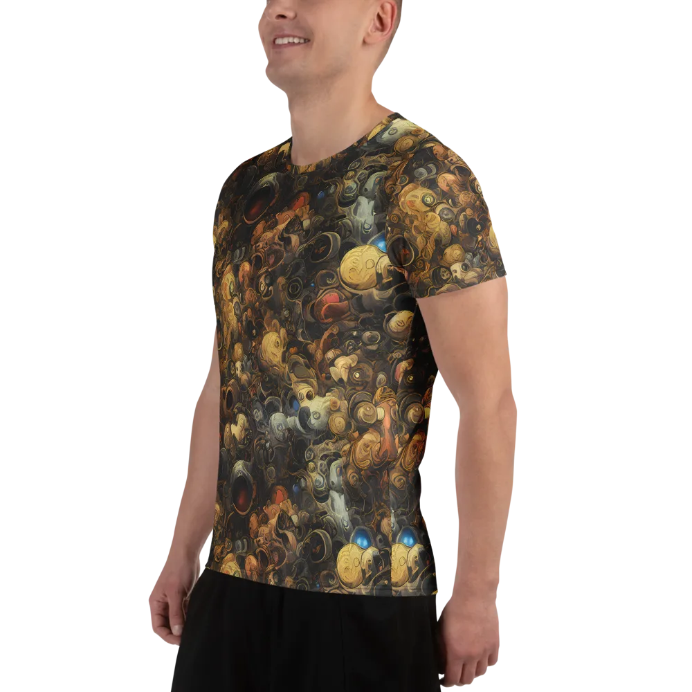 Molten Menagerie on Men's Athletic T-Shirt — Left