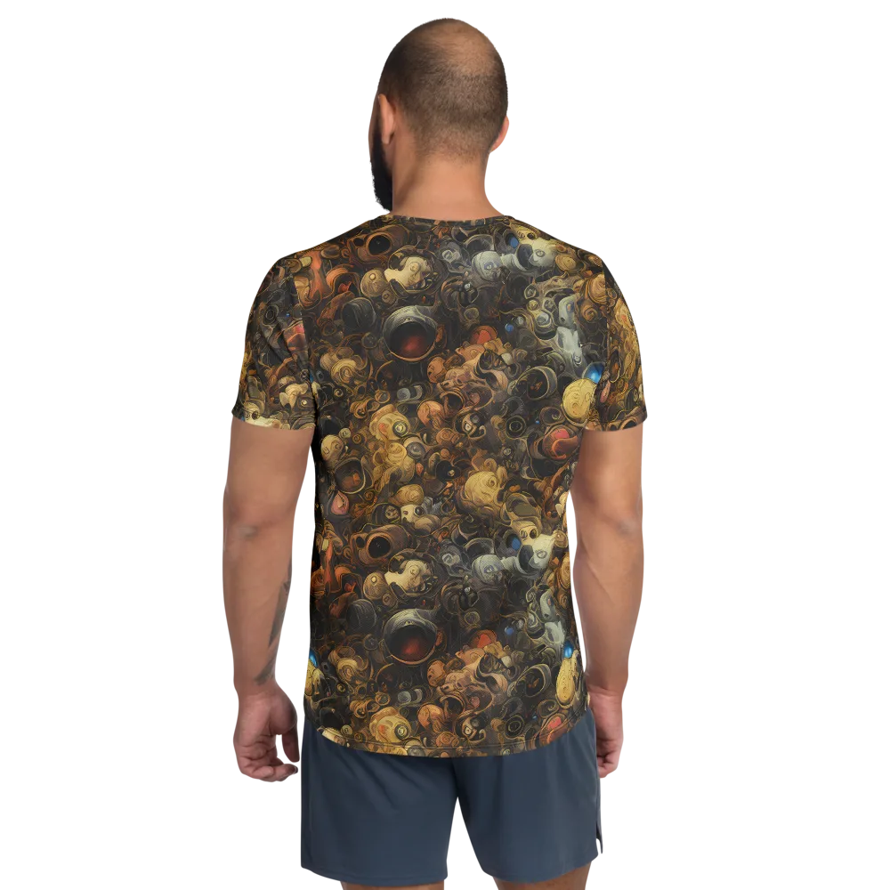 Molten Menagerie on Men's Athletic T-Shirt — Back