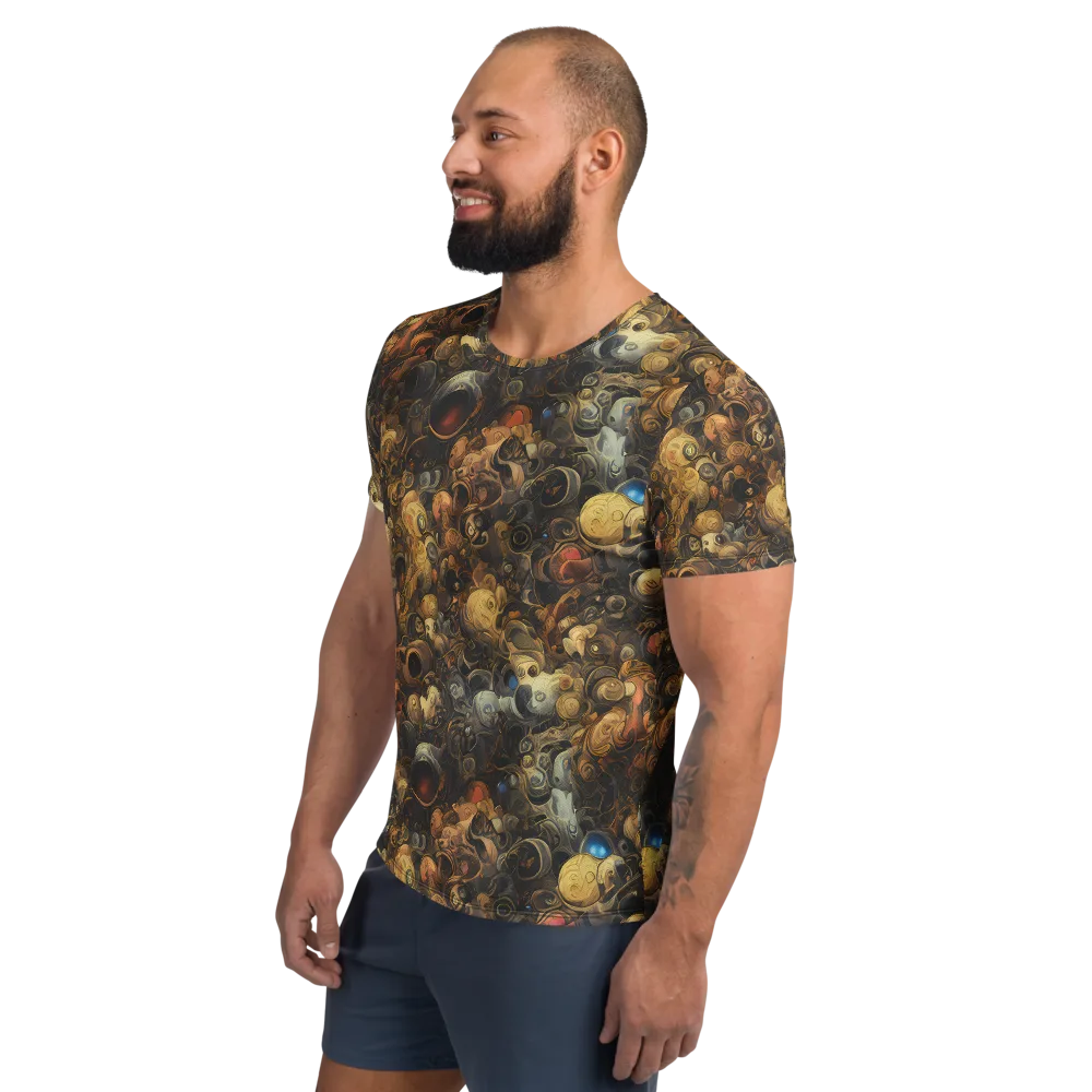 Molten Menagerie on Men's Athletic T-Shirt — Left