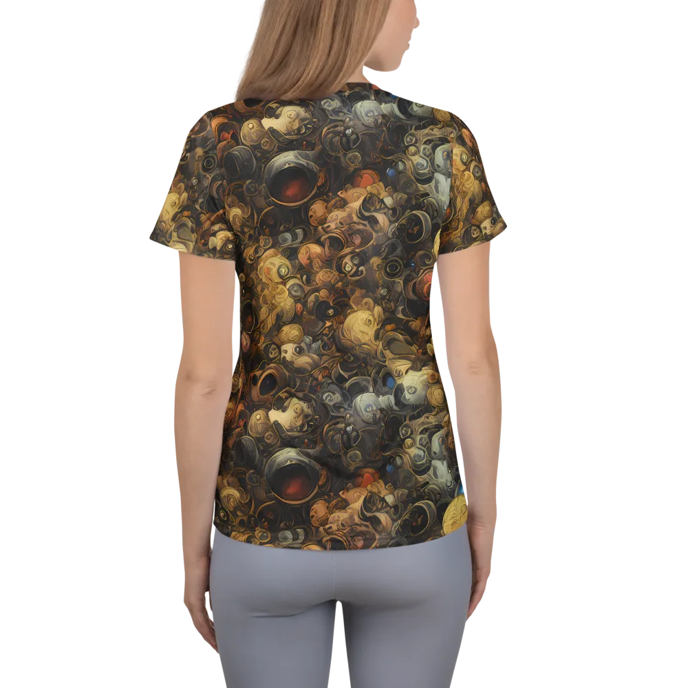Molten Menagerie on Women's Athletic T-Shirt — Back