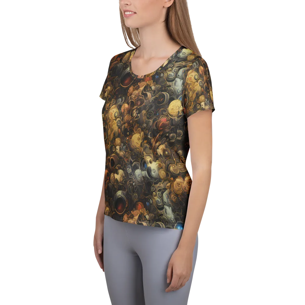 Molten Menagerie on Women's Athletic T-Shirt — Left