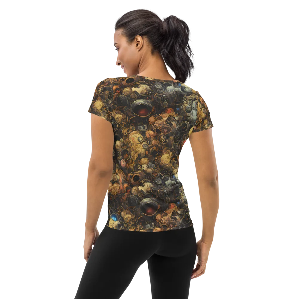 Molten Menagerie on Women's Athletic T-Shirt — Back