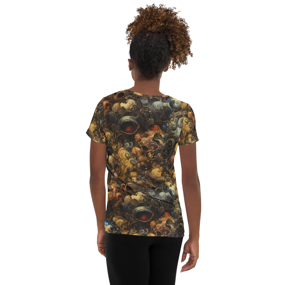 Molten Menagerie on Women's Athletic T-Shirt — Back