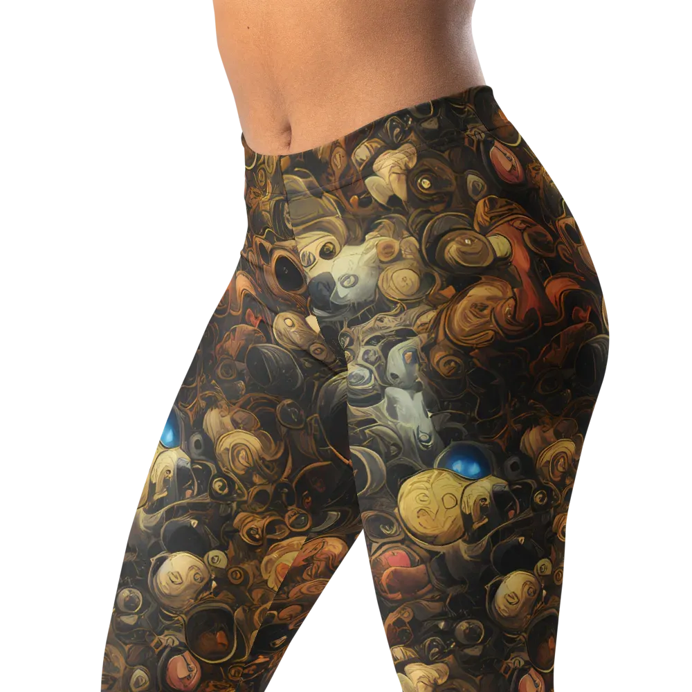 Molten Menagerie on Leggings — Left Front