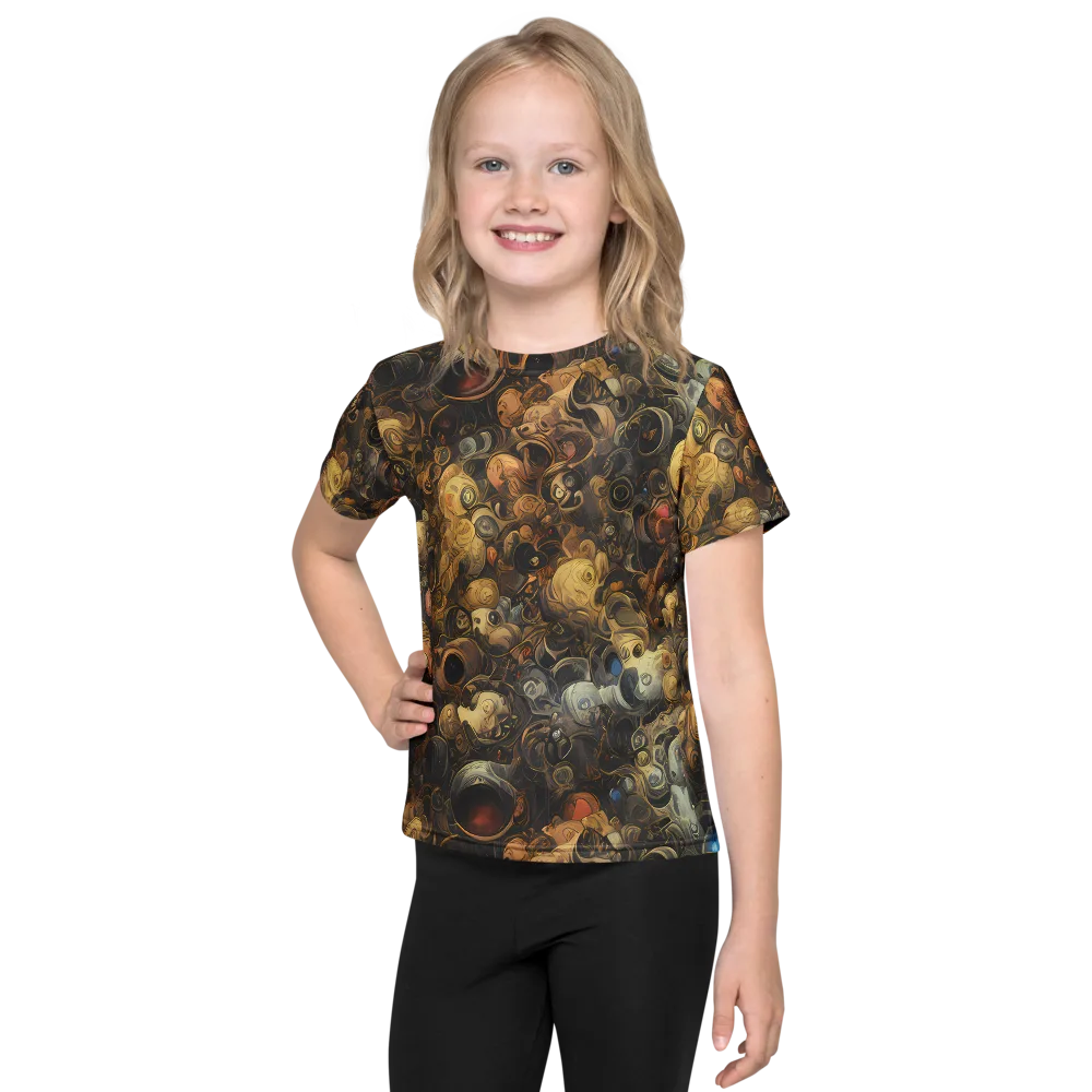 Molten Menagerie on Kids Crew Neck T-Shirt — Front