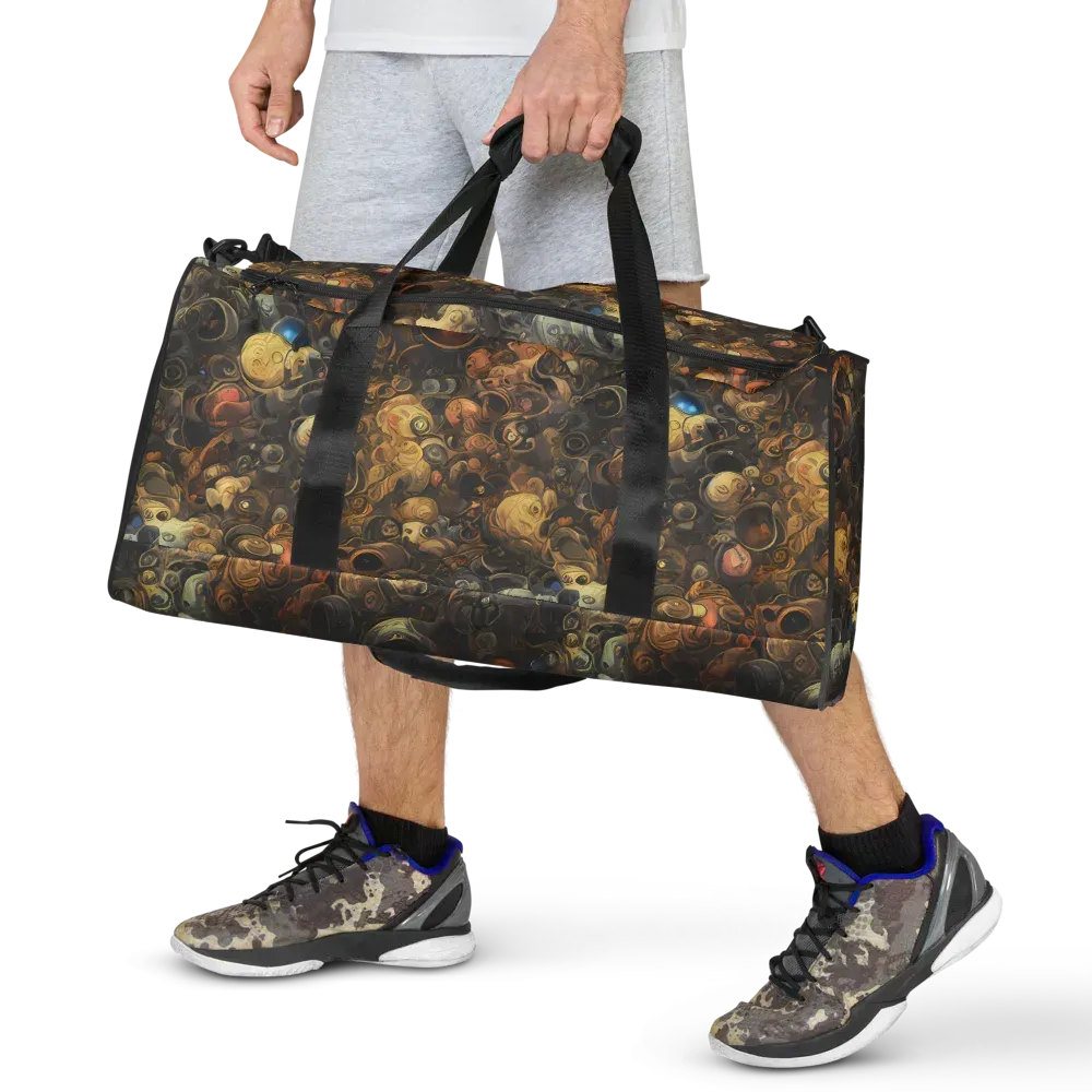 Molten Menagerie on Duffle Bag — Front