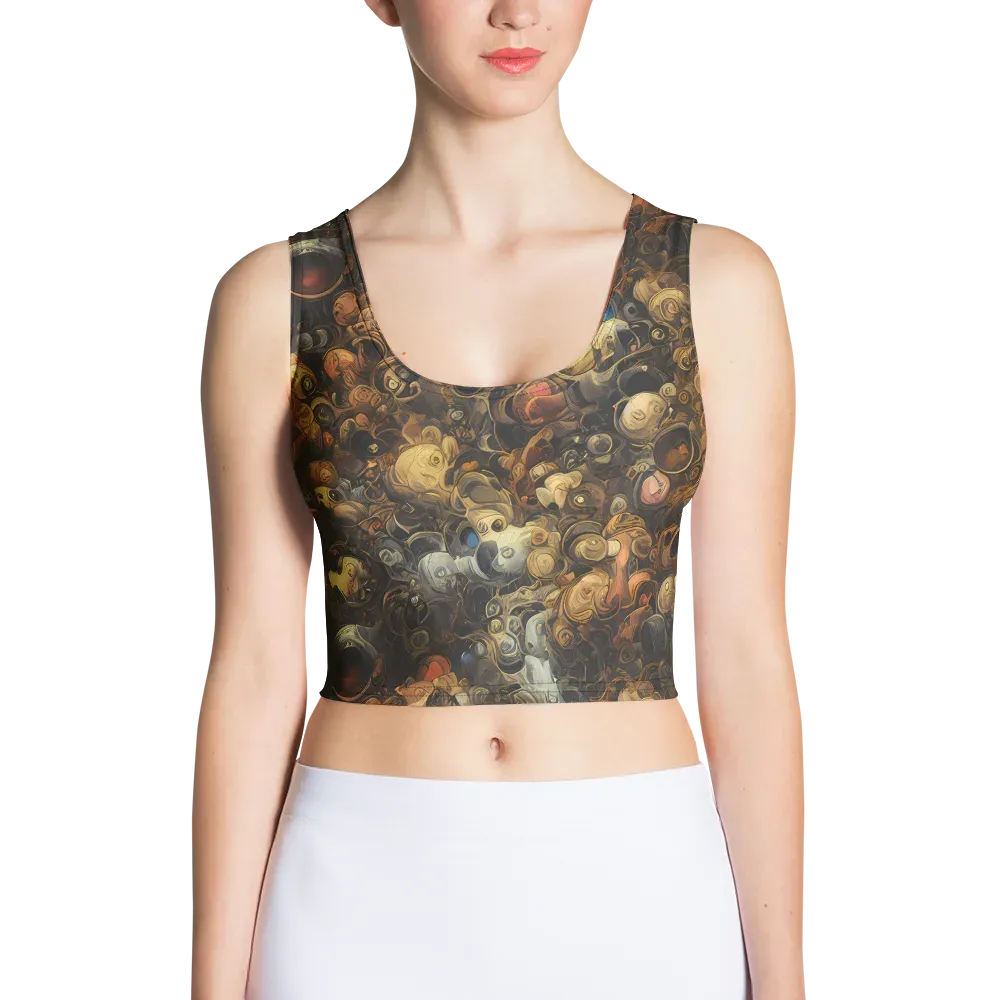 Molten Menagerie on Crop Top — Front