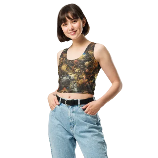 Molten Menagerie on a Crop Top